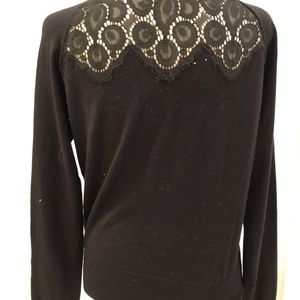 Nina Ricci Beautiful lace back cashmere sweater